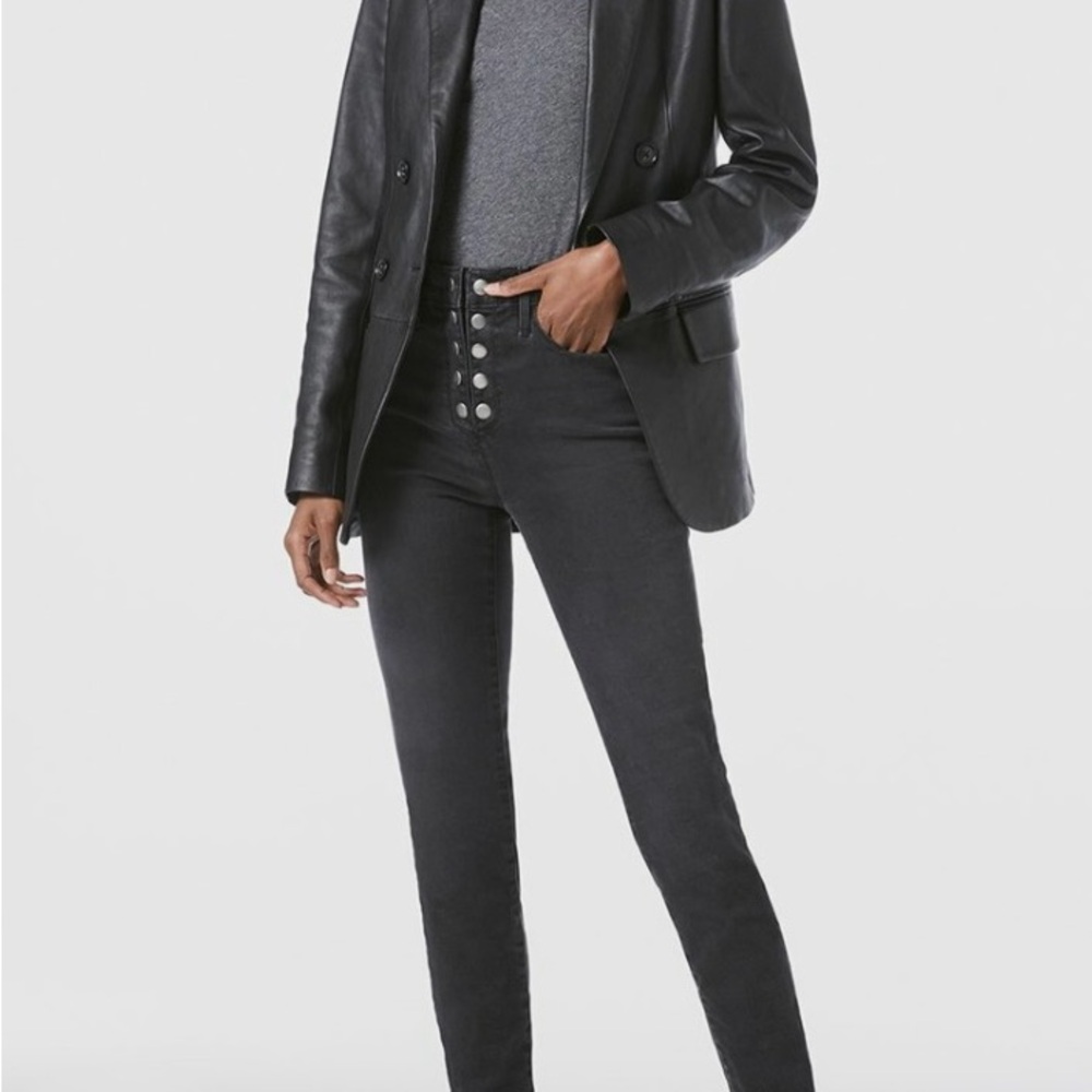 Frame Le High Skinny Ankle Jeans Denim in Black Women’s Size 26